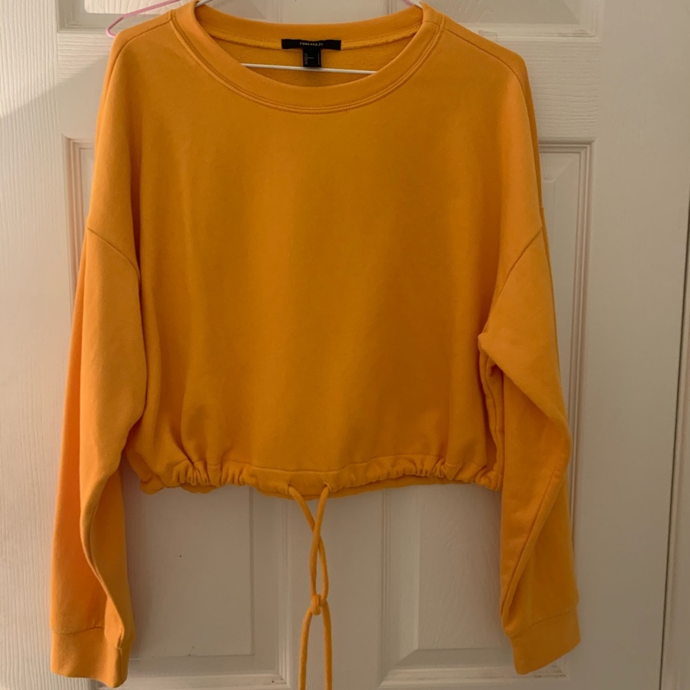 crop tie sweater